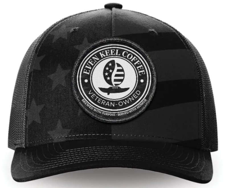 Even Keel Coffee Trucker Hat Black