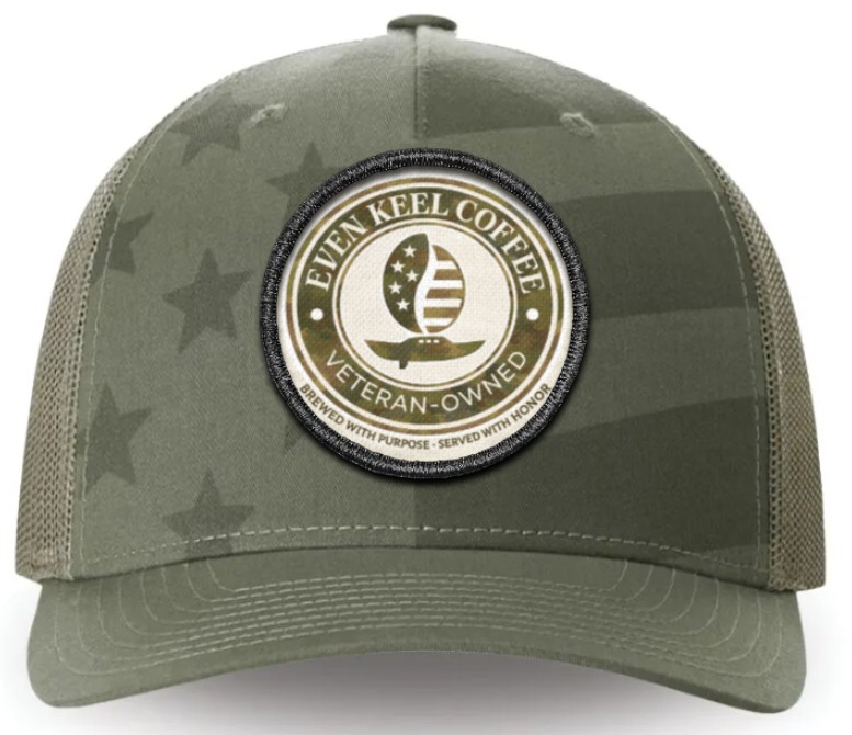 Even Keel Coffee Trucker Hat Green